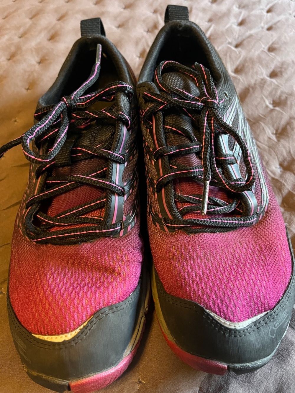 Merrell Pink and Black Women's Trail Sneakers